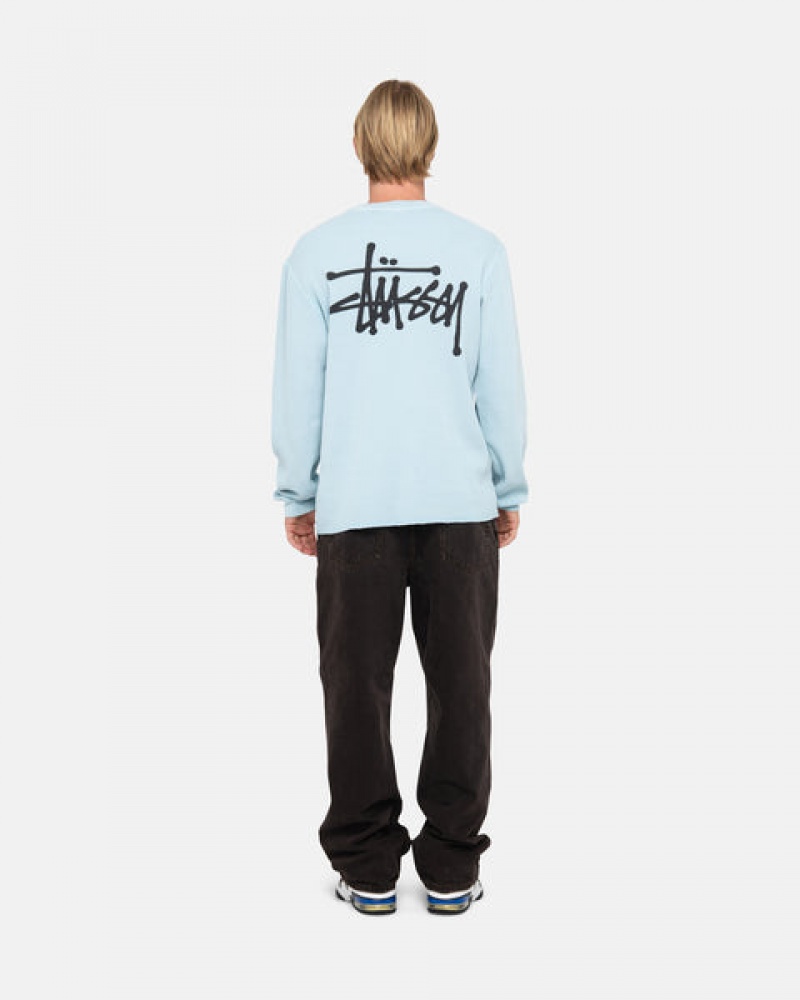 Stussy Basic Stock Ls Thermal Topi Ženske Svijetlo Plave Srbija | RPH-8669