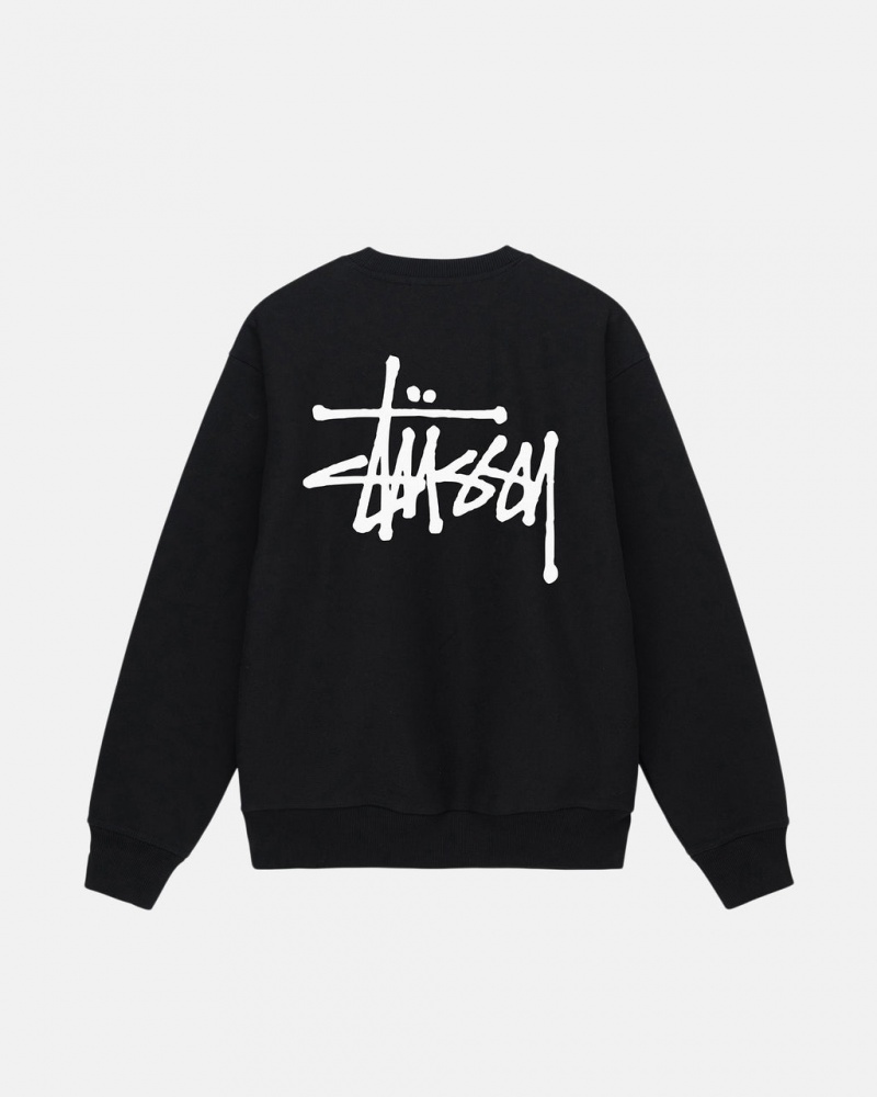 Stussy Basic Stussy Crew Dukserice Ženske Crne Srbija | KOY-1095