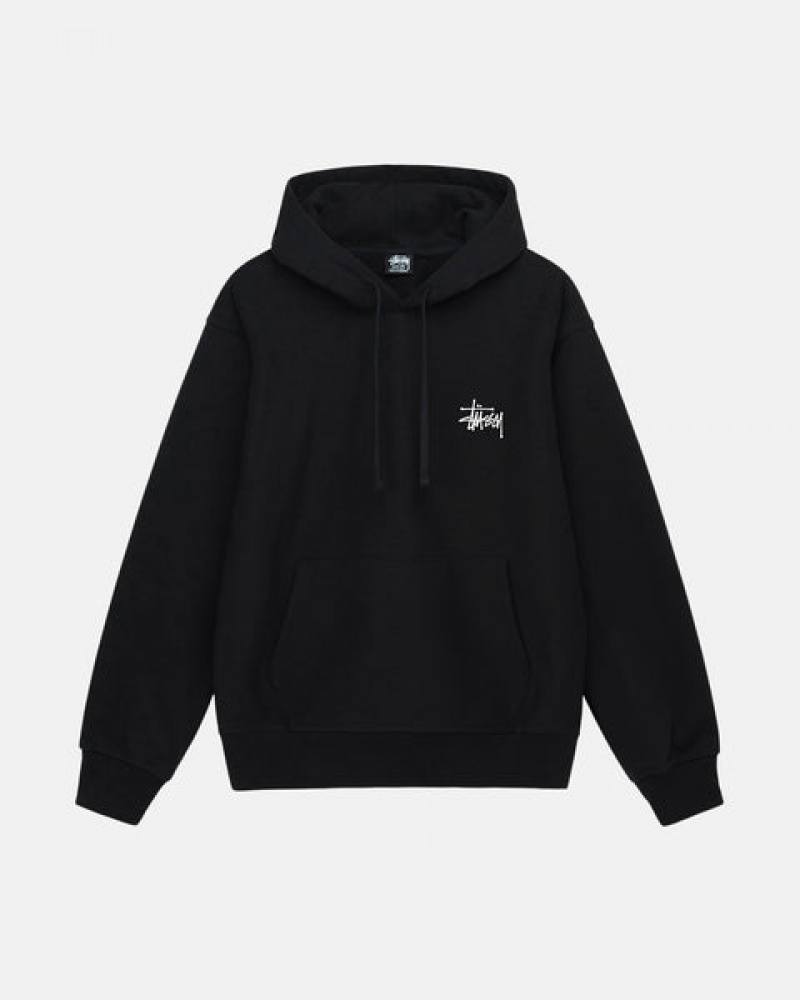 Stussy Basic Stussy Hoodie Majica s Kapuljačom Muške Crne Srbija | XYT-4918