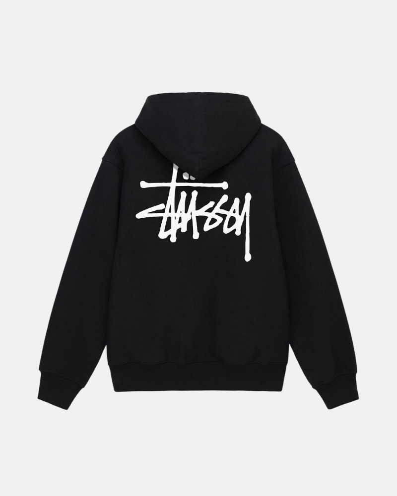 Stussy Basic Stussy Hoodie Majica s Kapuljačom Muške Crne Srbija | XYT-4918