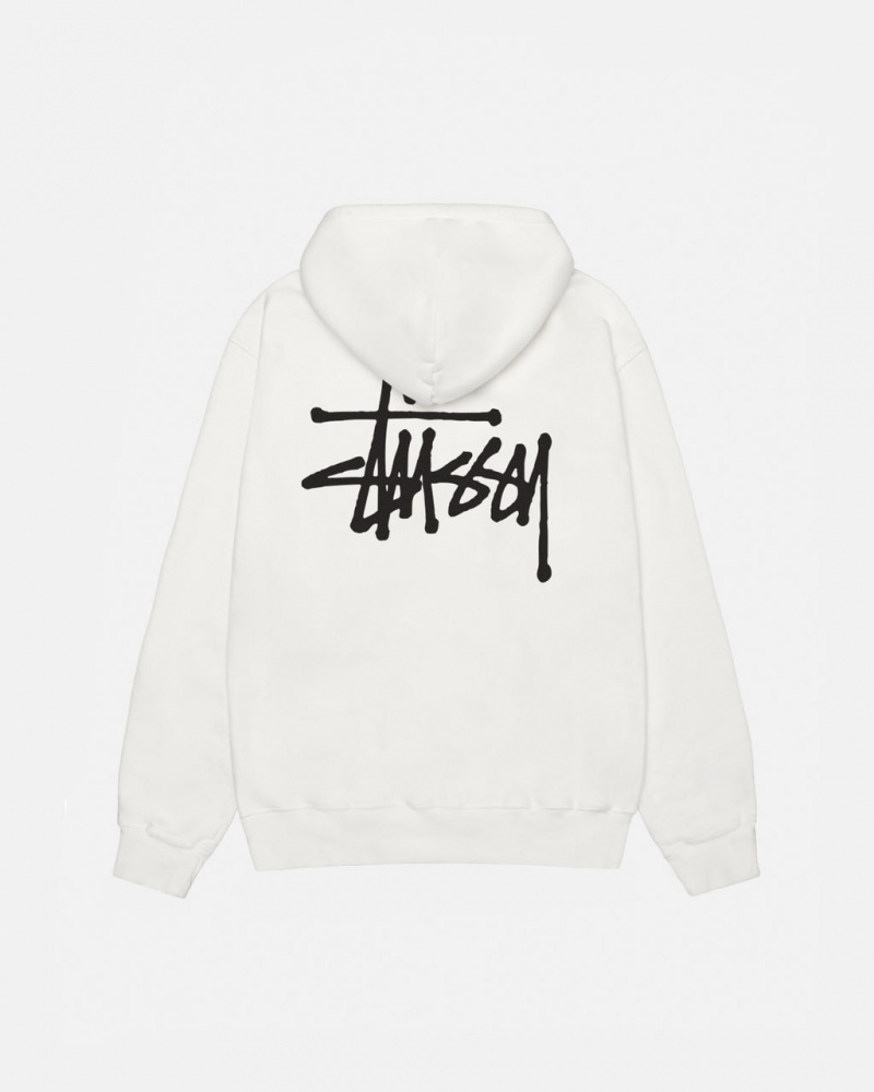 Stussy Basic Stussy Hoodie Pigment Dyed Majica s Kapuljačom Muške Bež Srbija | UKX-0670