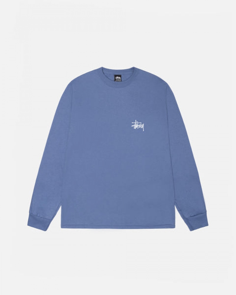 Stussy Basic Stussy Ls Tee Tees Muške Kraljevska Plava Plave Srbija | OZY-3194