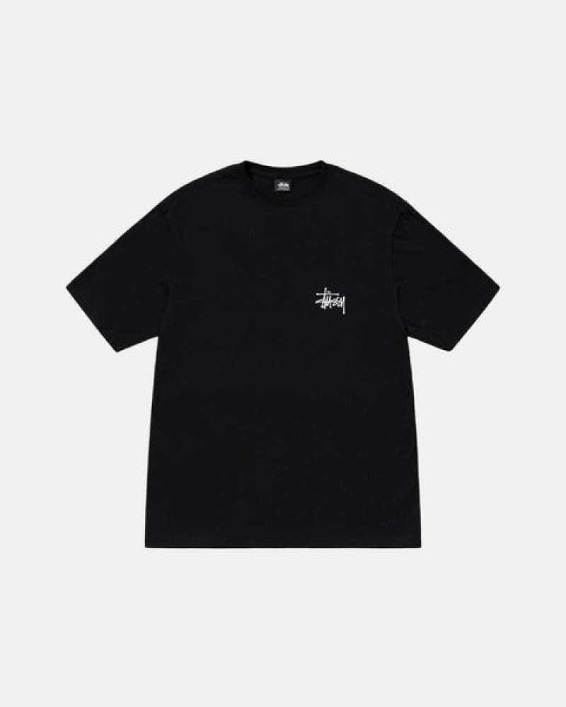 Stussy Basic Stussy Tee Tees Muške Crne Srbija | JZP-0474