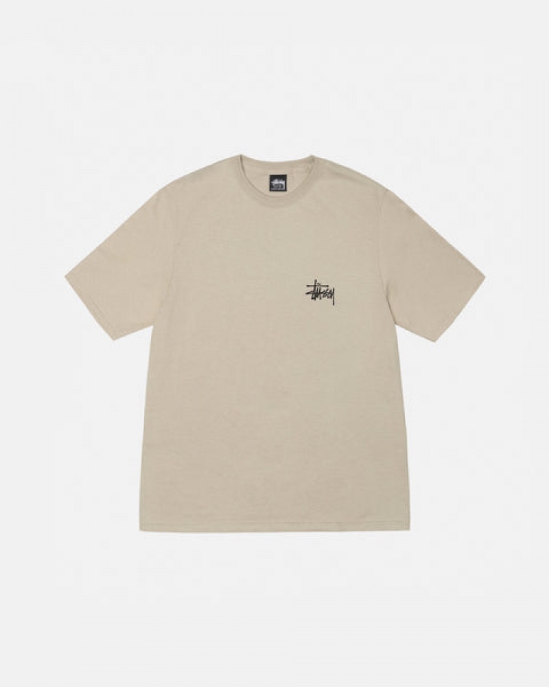 Stussy Basic Stussy Tee Tees Muške Kaki Boja Srbija | BQB-9008