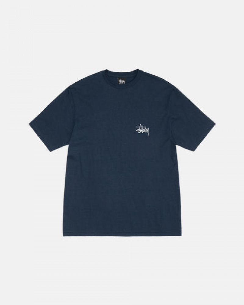 Stussy Basic Stussy Tee Tees Ženske Tamnoplave Srbija | YEF-0738