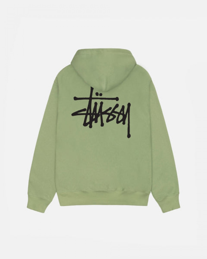 Stussy Basic Stussy Zip Hood Dukserice Ženske Zelene Srbija | MBU-9231