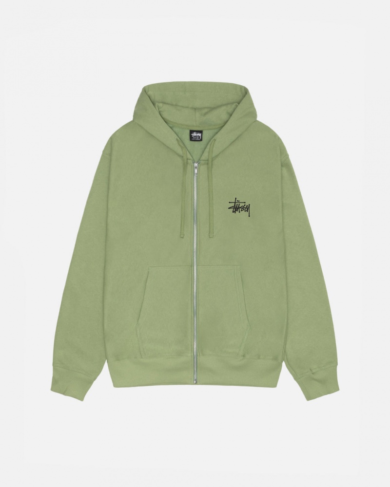 Stussy Basic Stussy Zip Hood Dukserice Ženske Zelene Srbija | MBU-9231