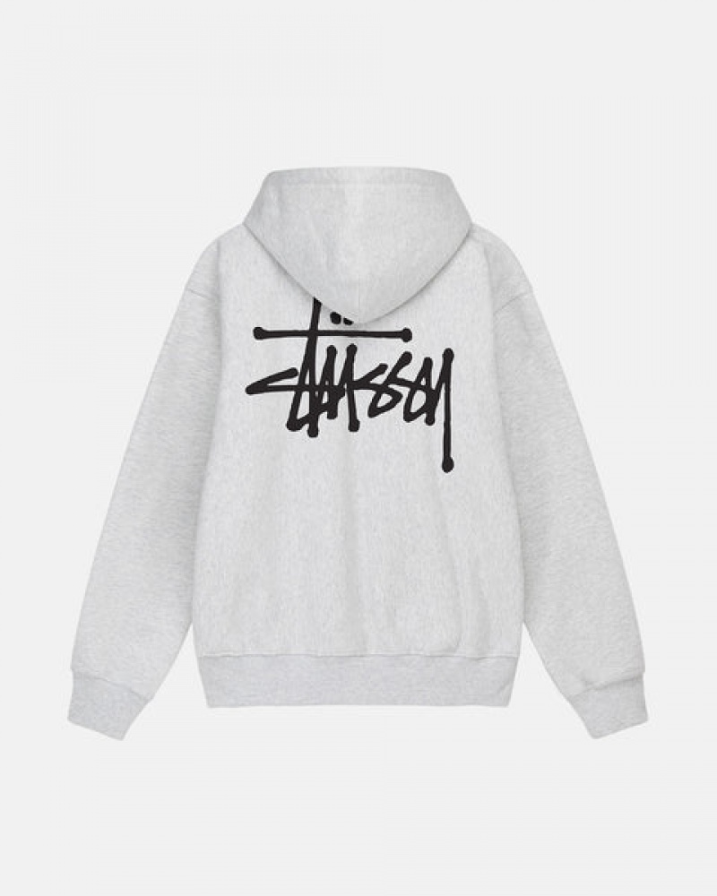 Stussy Basic Stussy Zip Hoodie Majica s Kapuljačom Muške Sive Srbija | QED-4398