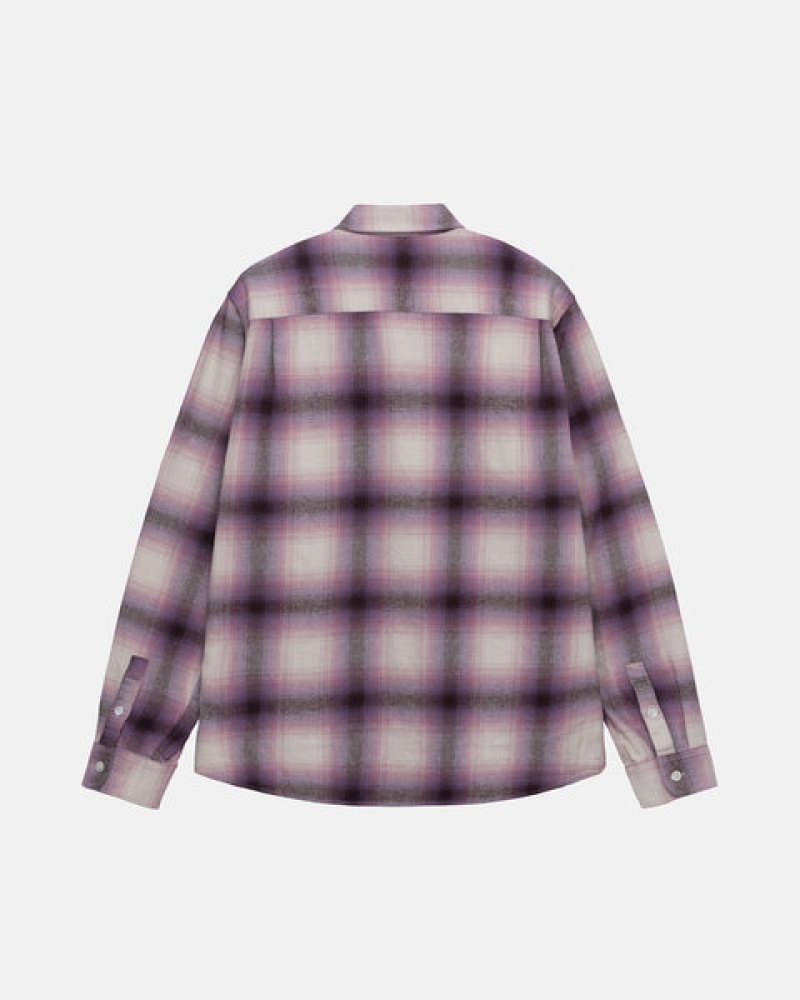 Stussy Bay Plaid Shirt Košulje Muške Bordo Srbija | FZQ-8530