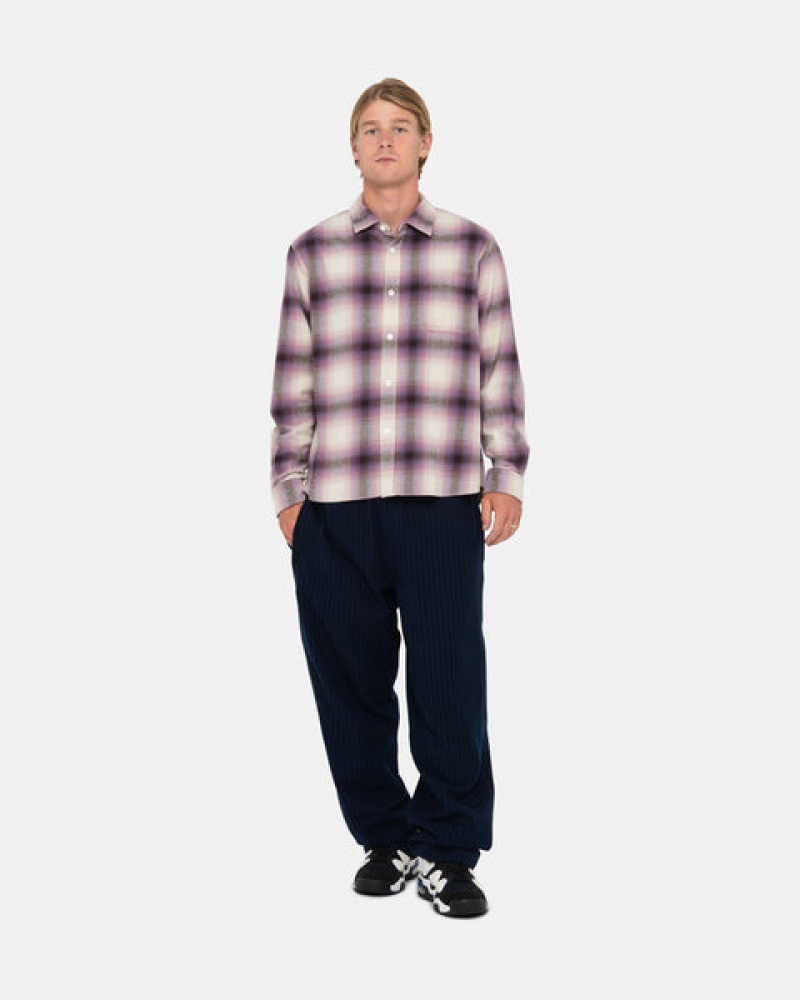 Stussy Bay Plaid Shirt Košulje Ženske Bordo Srbija | TPG-0837