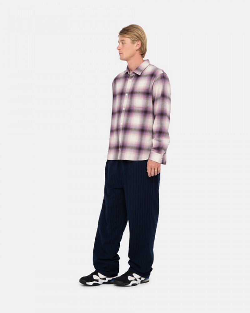 Stussy Bay Plaid Shirt Košulje Ženske Bordo Srbija | TPG-0837