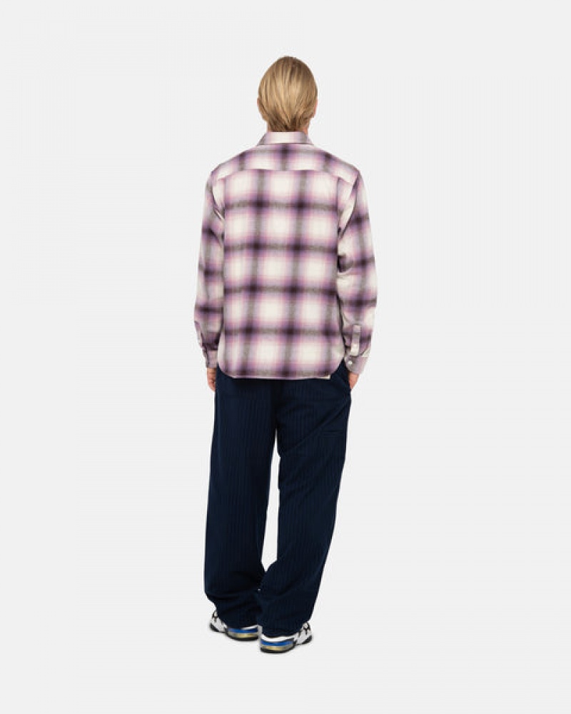 Stussy Bay Plaid Shirt Košulje Ženske Bordo Srbija | TPG-0837