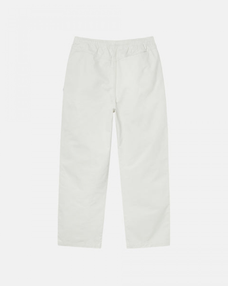 Stussy Beach Pant Brushed Cotton Hlače Muške Bež Srbija | CUP-8687