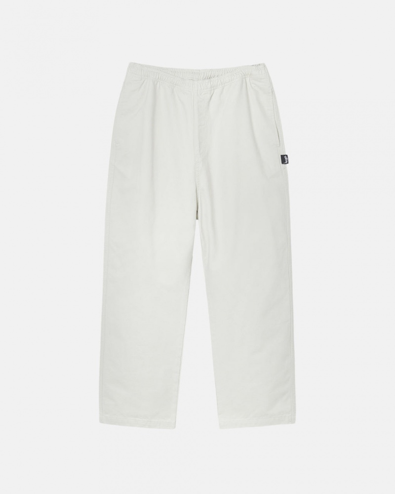 Stussy Beach Pant Brushed Cotton Hlače Muške Bež Srbija | CUP-8687