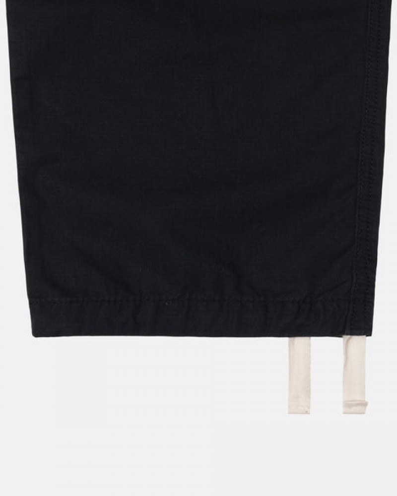 Stussy Beach Pant Ripstop Cargo Hlače Muške Crne Srbija | FZU-5553