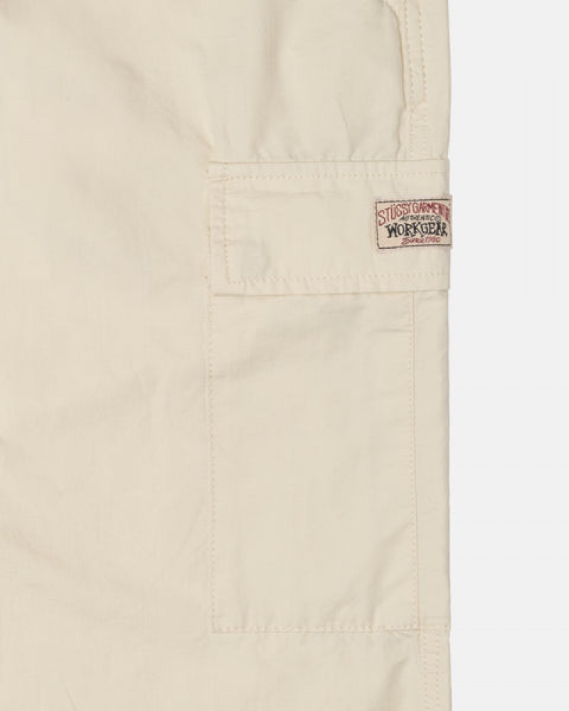 Stussy Beach Pant Ripstop Cargo Hlače Muške Krem Srbija | MPN-6607