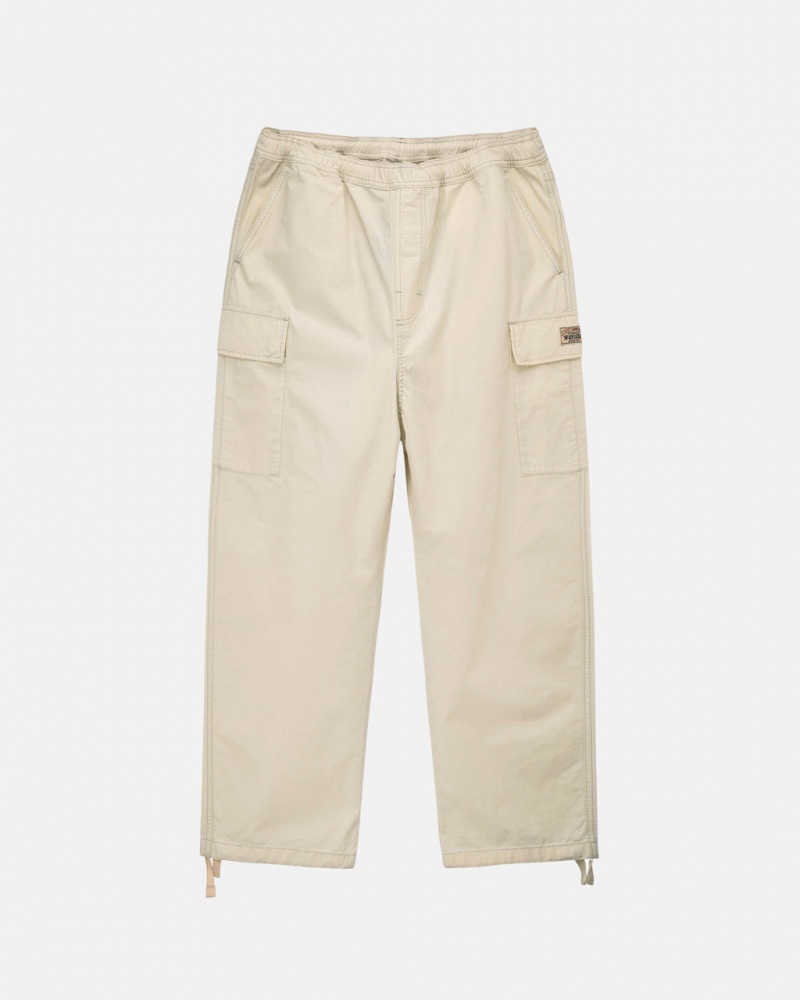 Stussy Beach Pant Ripstop Cargo Hlače Muške Krem Srbija | MPN-6607