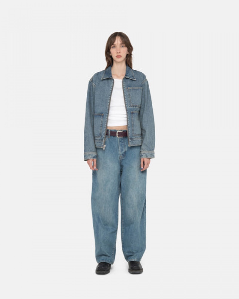 Stussy Big Ol' Jean Denim Denim Ženske Plave Srbija | JZP-9714