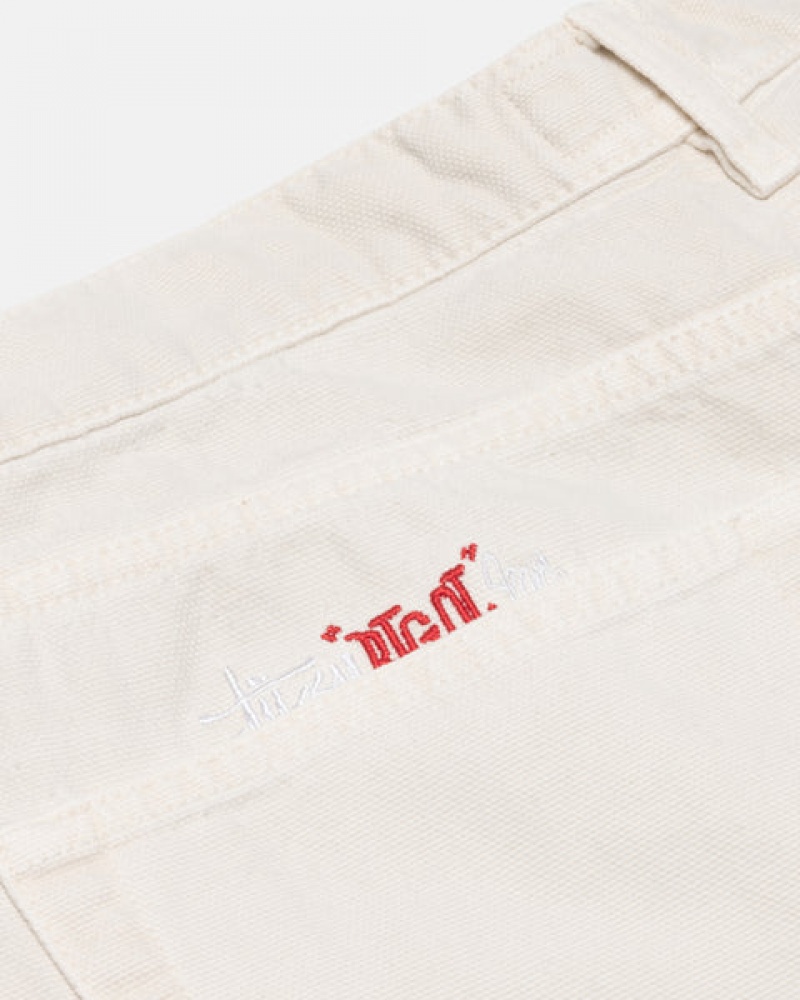 Stussy Big Ol' Jean Washed Canvas Hlače Ženske Bež Srbija | XQY-0529