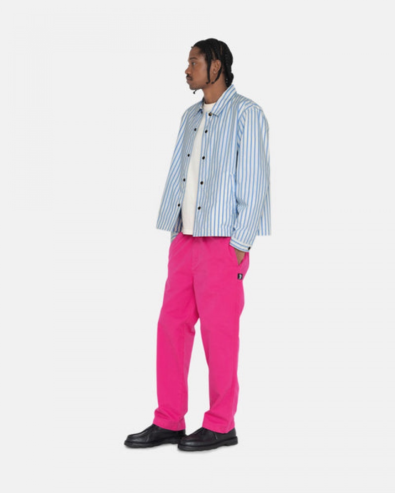 Stussy Brushed Beach Pant Hlače Muške Roze Srbija | PAT-3149