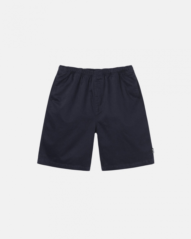 Stussy Brushed Beach Short Kratke Hlače Muške Tamnoplave Srbija | EBS-8823