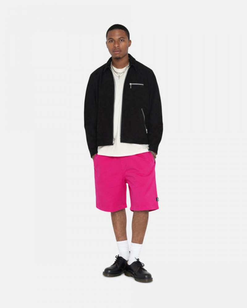 Stussy Brushed Beach Short Kratke Hlače Muške Roze Srbija | MYP-6701