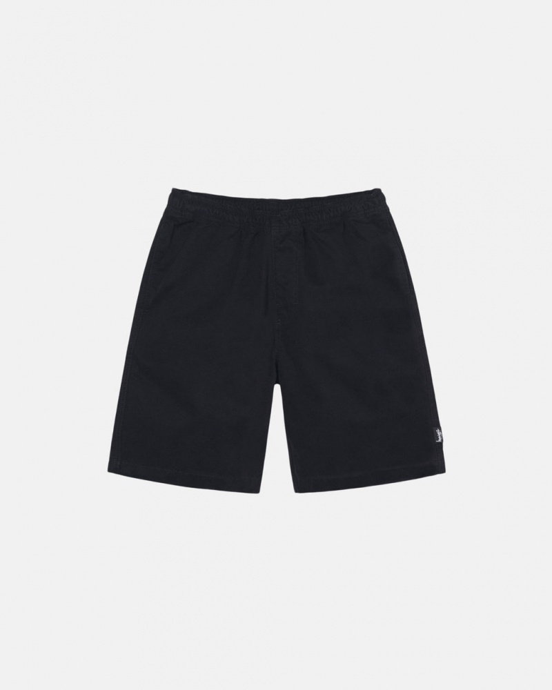 Stussy Brushed Beach Short Kratke Hlače Ženske Crne Srbija | AKO-9754