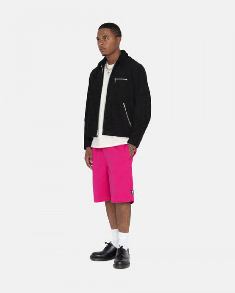 Stussy Brushed Beach Short Kratke Hlače Ženske Roze Srbija | SAM-8210