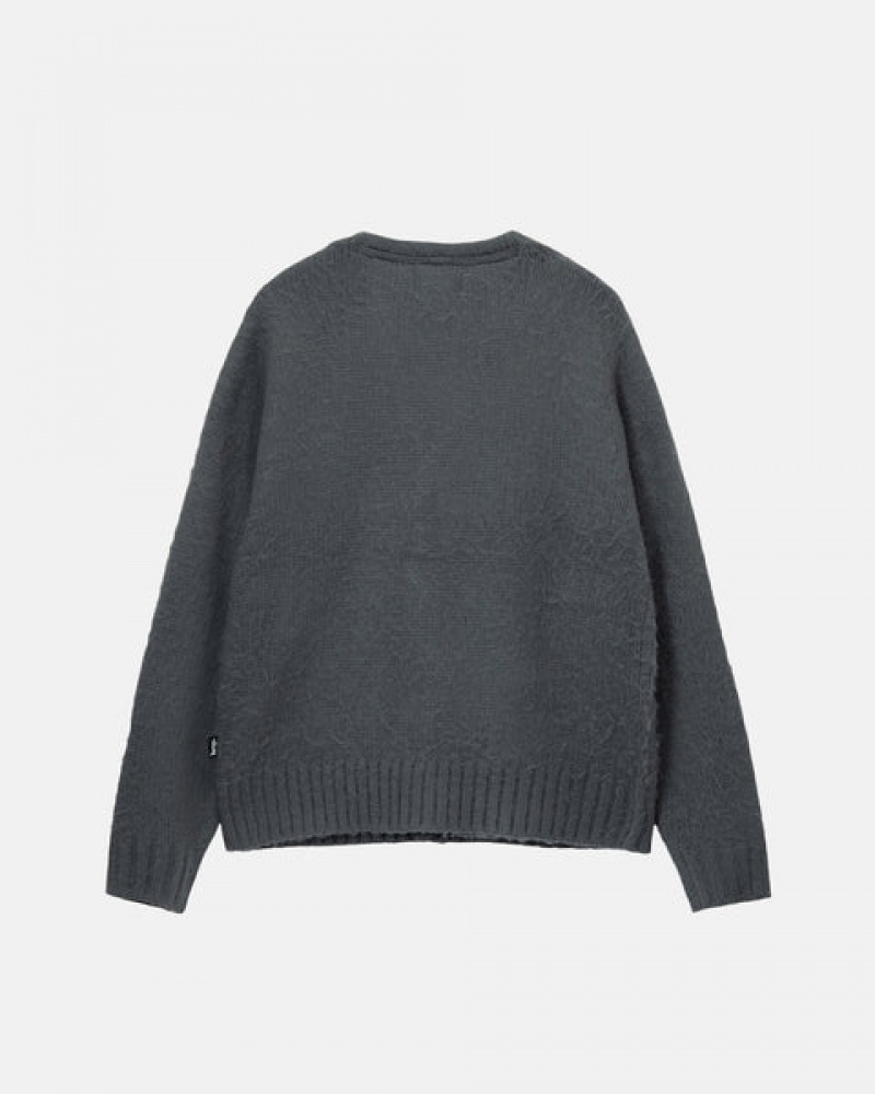 Stussy Brushed Cardigan Džemperi Muške Charcoal Srbija | SOL-5585