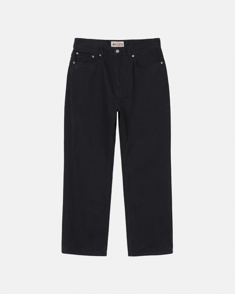 Stussy Classic Jean Overdyed Denim Muške Crne Srbija | FGH-4698