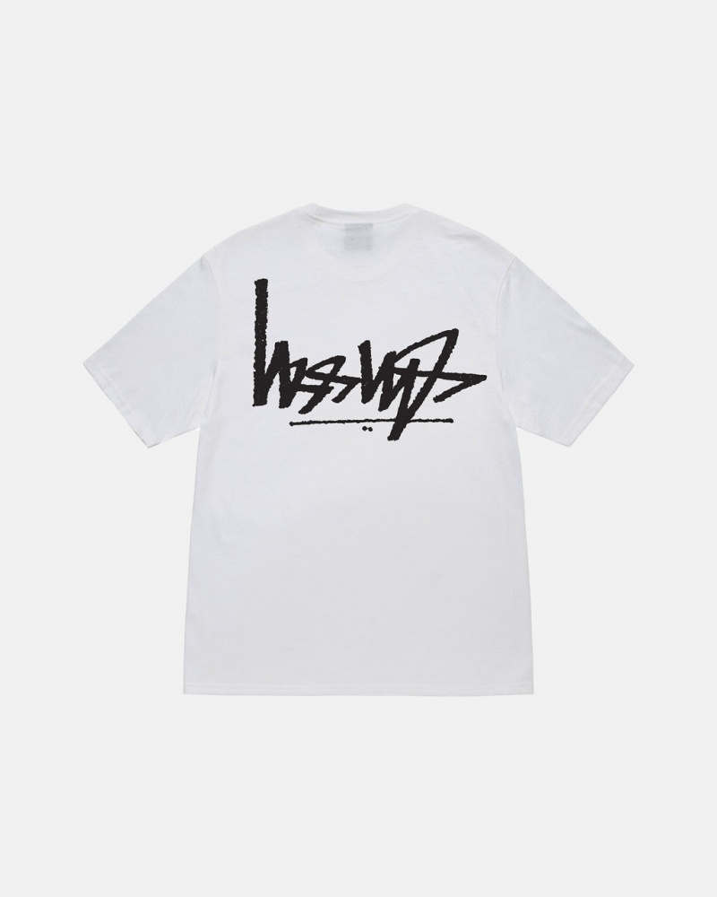 Stussy Flipped Tee Tees Muške Bijele Srbija | UDI-3394