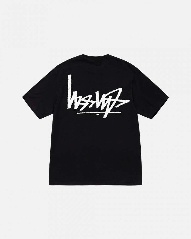 Stussy Flipped Tee Tees Muške Crne Srbija | WLC-9609