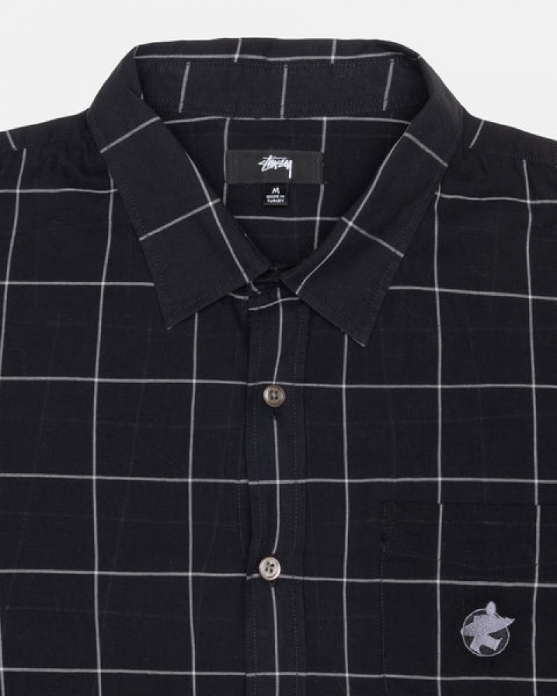 Stussy Light Weight Classic Shirt Košulje Muške Crne Srbija | XCV-7616