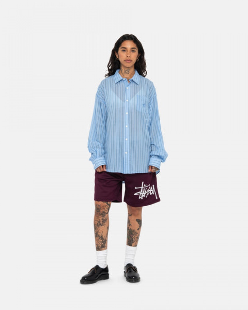 Stussy Light Weight Classic Shirt Košulje Muške Plave Srbija | ZBM-7983