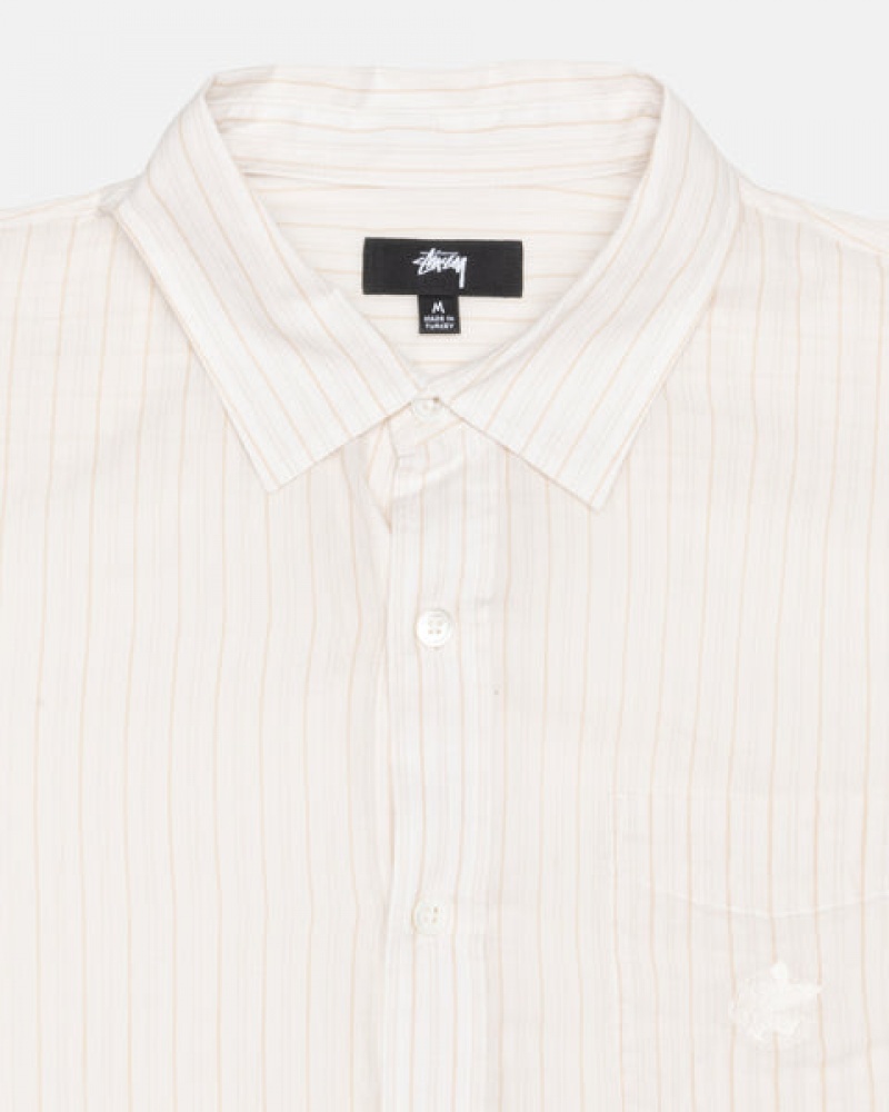 Stussy Light Weight Classic Shirt Košulje Muške Bijele Srbija | OGA-0638