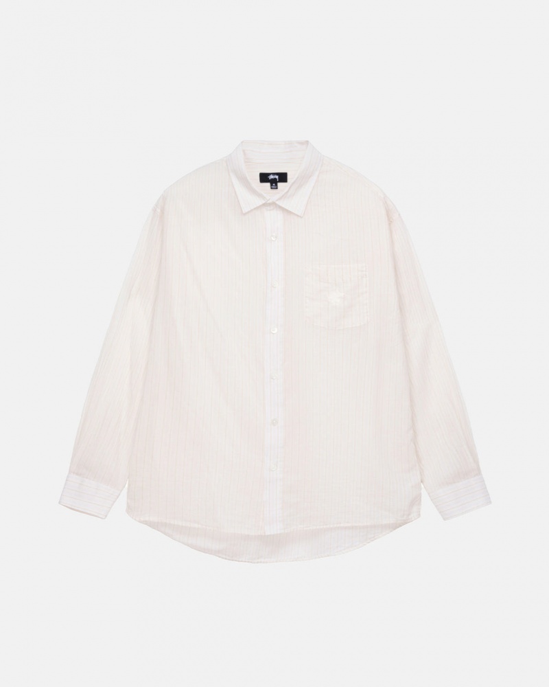 Stussy Light Weight Classic Shirt Košulje Muške Bijele Srbija | OGA-0638