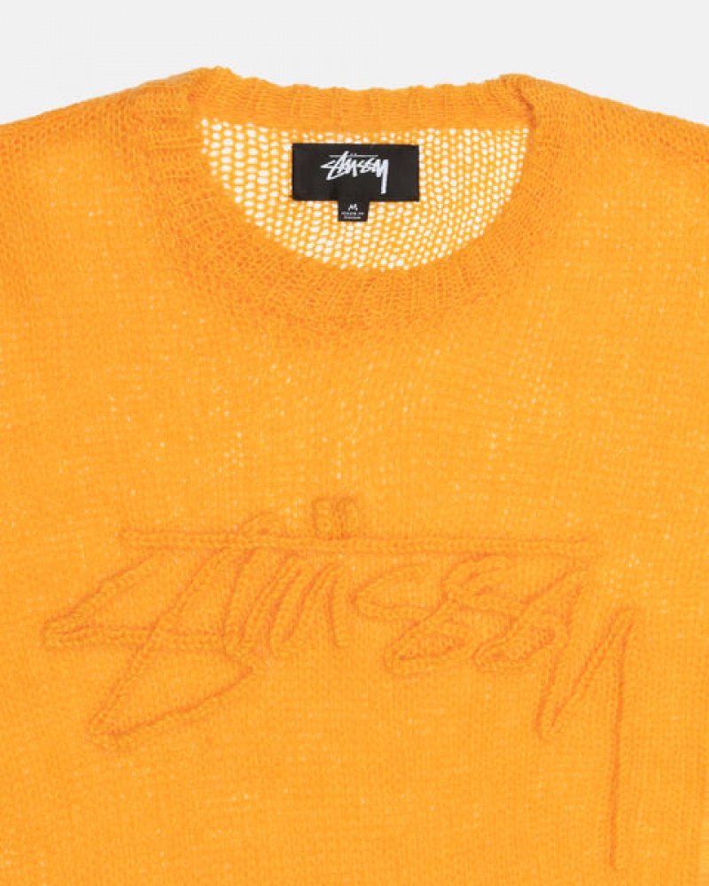 Stussy Loose Knit Sweater Džemperi Muške Narančaste Srbija | MFC-9097