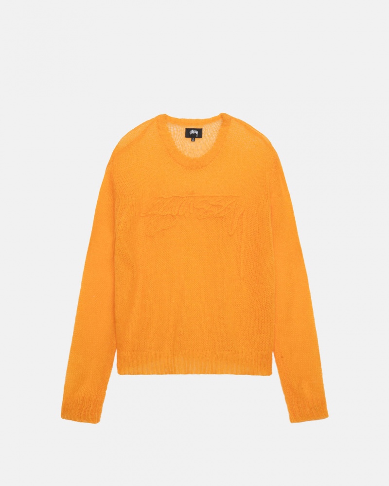 Stussy Loose Knit Sweater Džemperi Muške Narančaste Srbija | MFC-9097