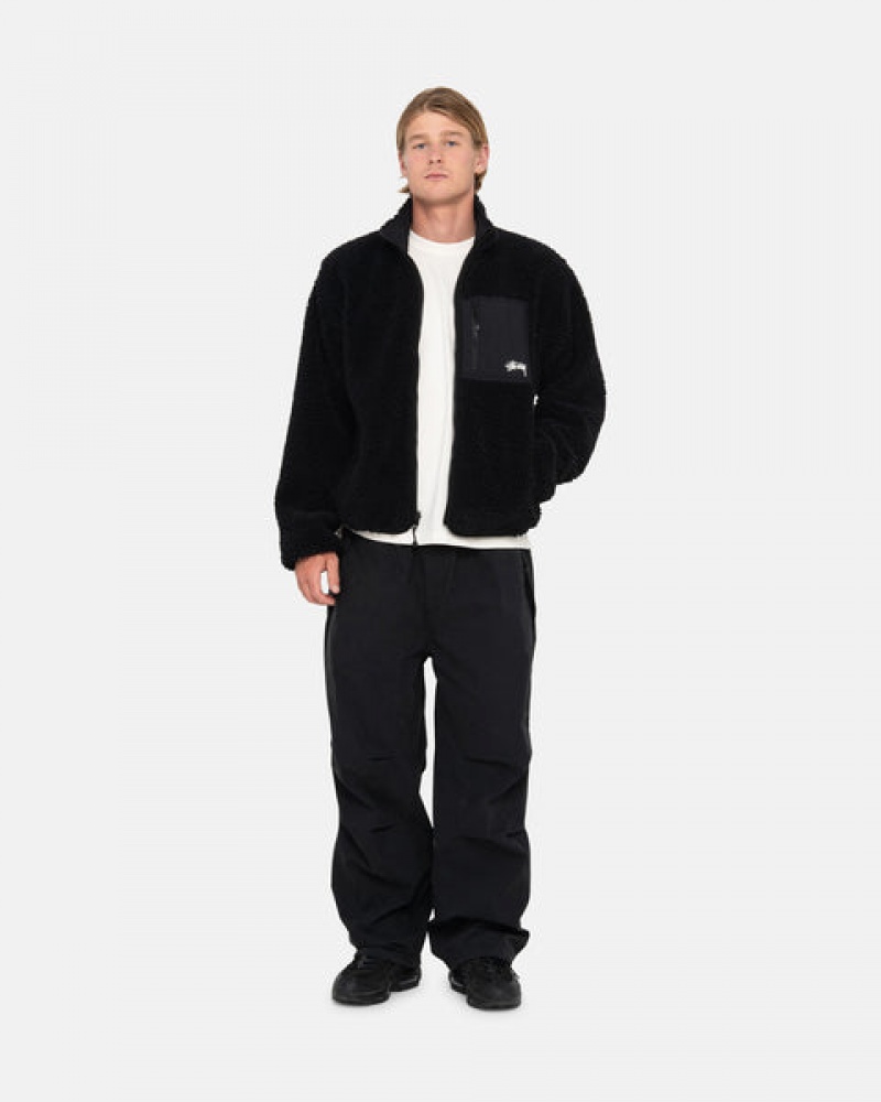 Stussy Nyco Over Trousers Hlače Ženske Crne Srbija | HMS-3696