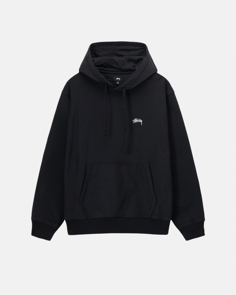 Stussy Overdyed Stock Logo Hoodie Majica s Kapuljačom Muške Crne Srbija | FVK-7322