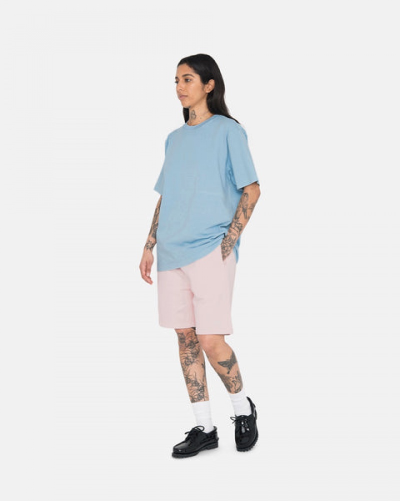 Stussy Overdyed Stock Logo Short Kratke Hlače Muške Roze Srbija | JTF-6902