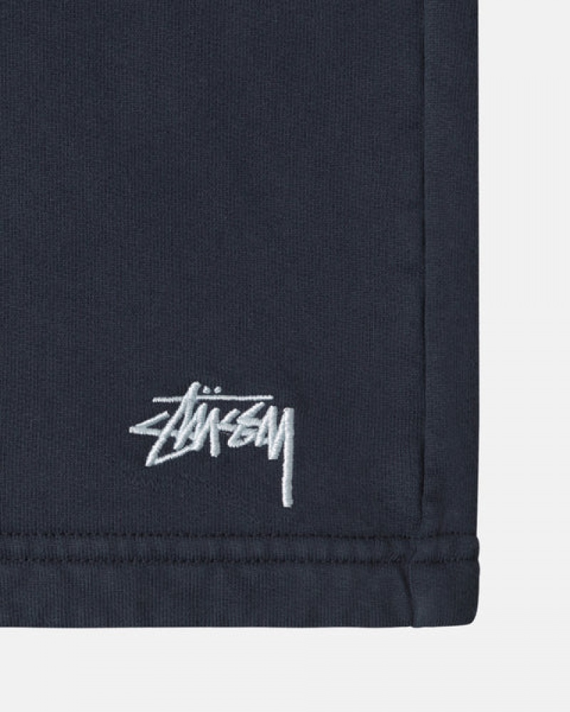 Stussy Overdyed Stock Logo Sweat Short Sweatshorts Ženske Tamnoplave Srbija | LGW-2779