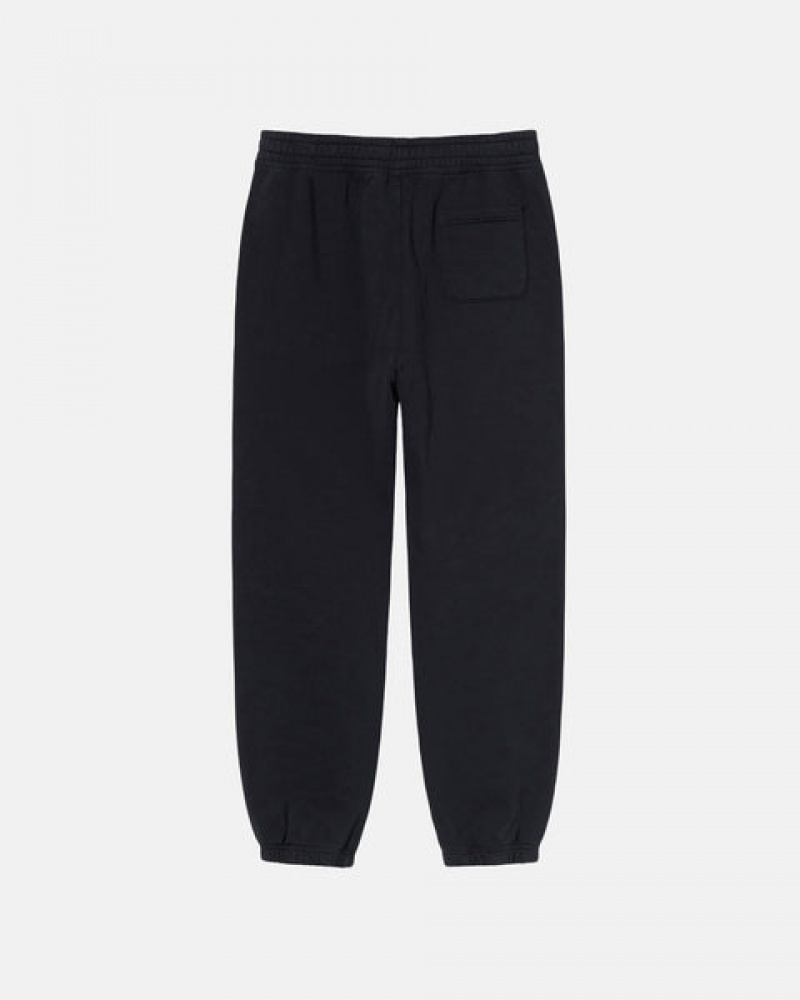 Stussy Overdyed Stock Logo Sweatpant Trenirke Muške Crne Srbija | CIS-9504