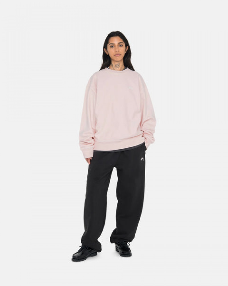 Stussy Overdyed Stock Logo Sweatpant Trenirke Muške Crne Srbija | CIS-9504