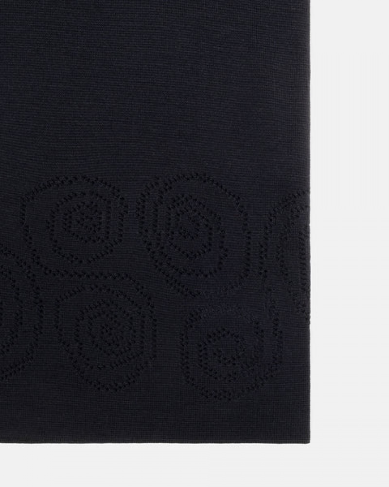 Stussy Perforated Swirl Knit Shirt Košulje Muške Crne Srbija | NVO-6663