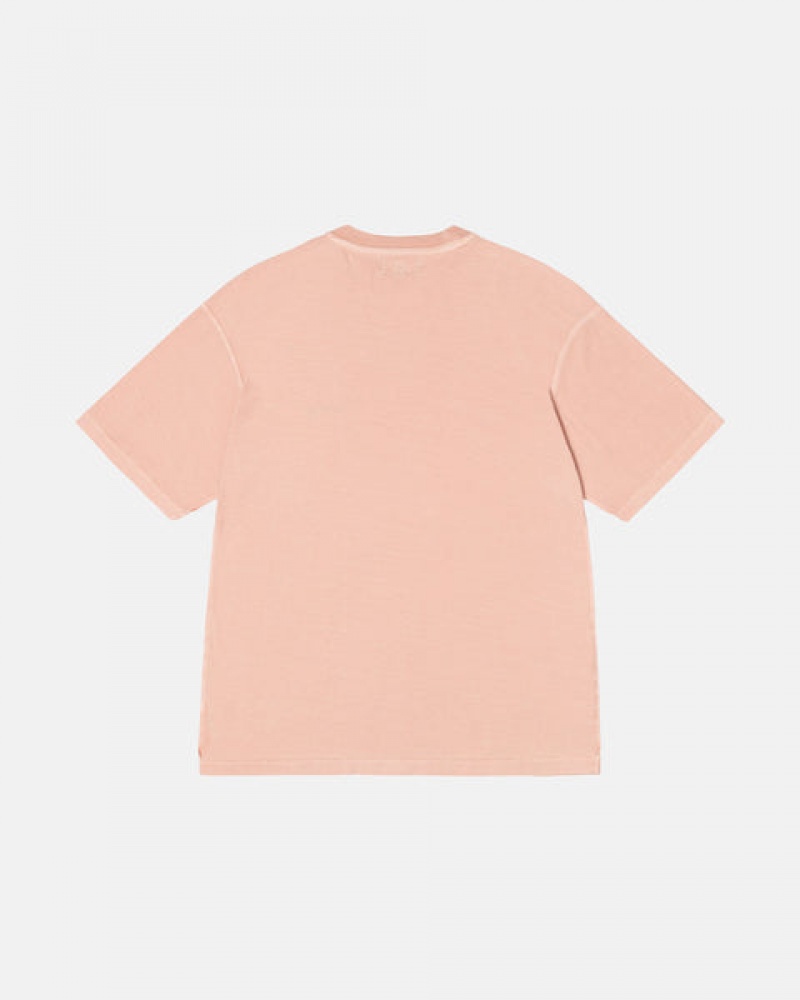 Stussy Pig. Dyed Inside Out Crew Tees Ženske Svijetlo Roze Srbija | MST-5820