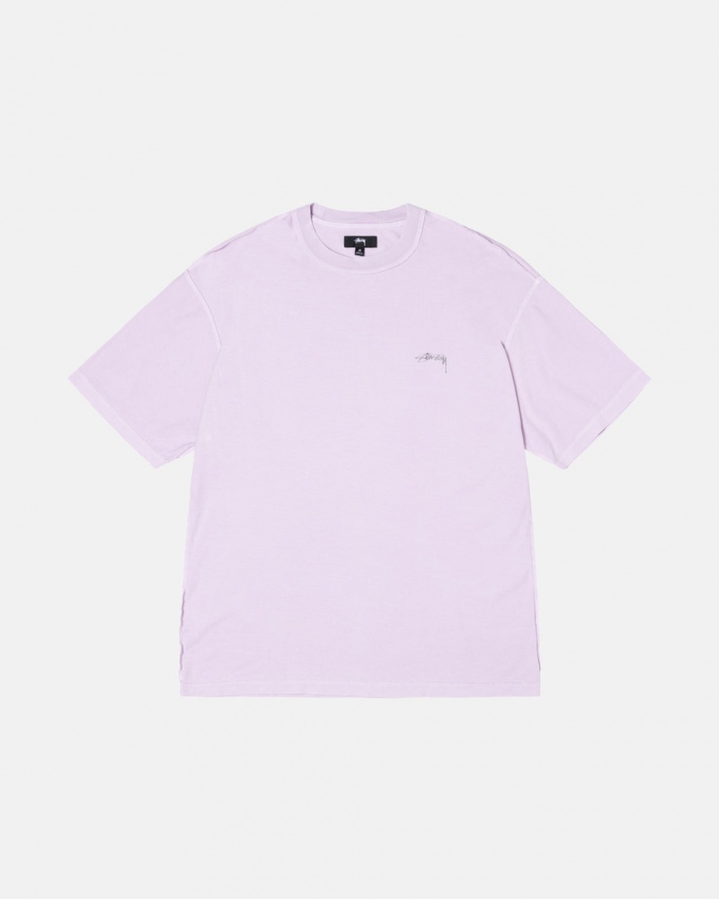 Stussy Pig. Dyed Inside Out Crew Tees Ženske Ljubičaste Srbija | ZVC-4344