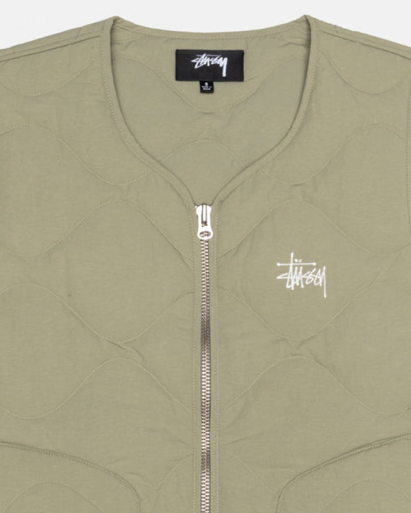 Stussy Recycled Najlon Liner Vest Prsluk Muške Smeđe Srbija | LLP-7110