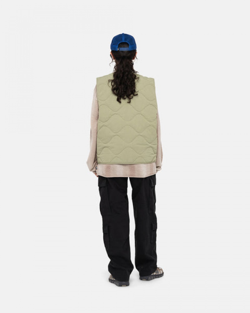 Stussy Recycled Najlon Liner Vest Prsluk Muške Smeđe Srbija | LLP-7110