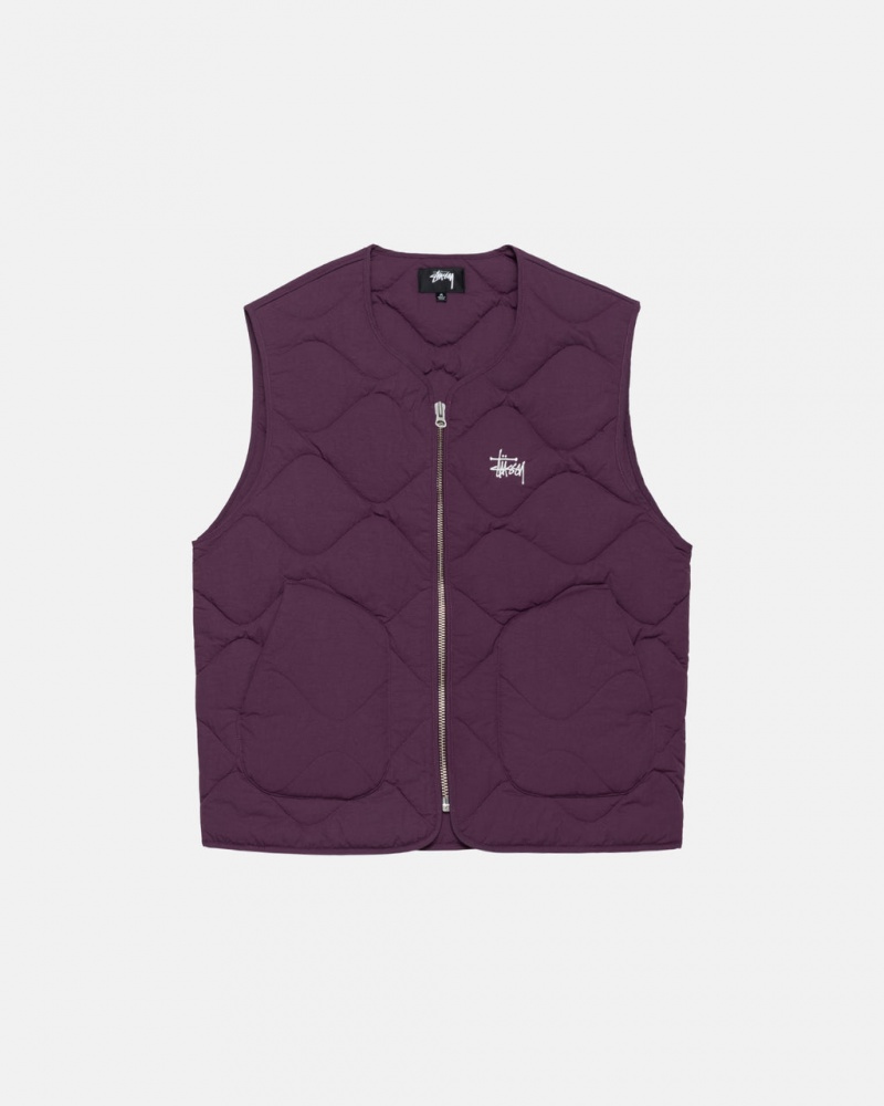 Stussy Recycled Najlon Liner Vest Prsluk Ženske Fuksije Srbija | MJZ-2661